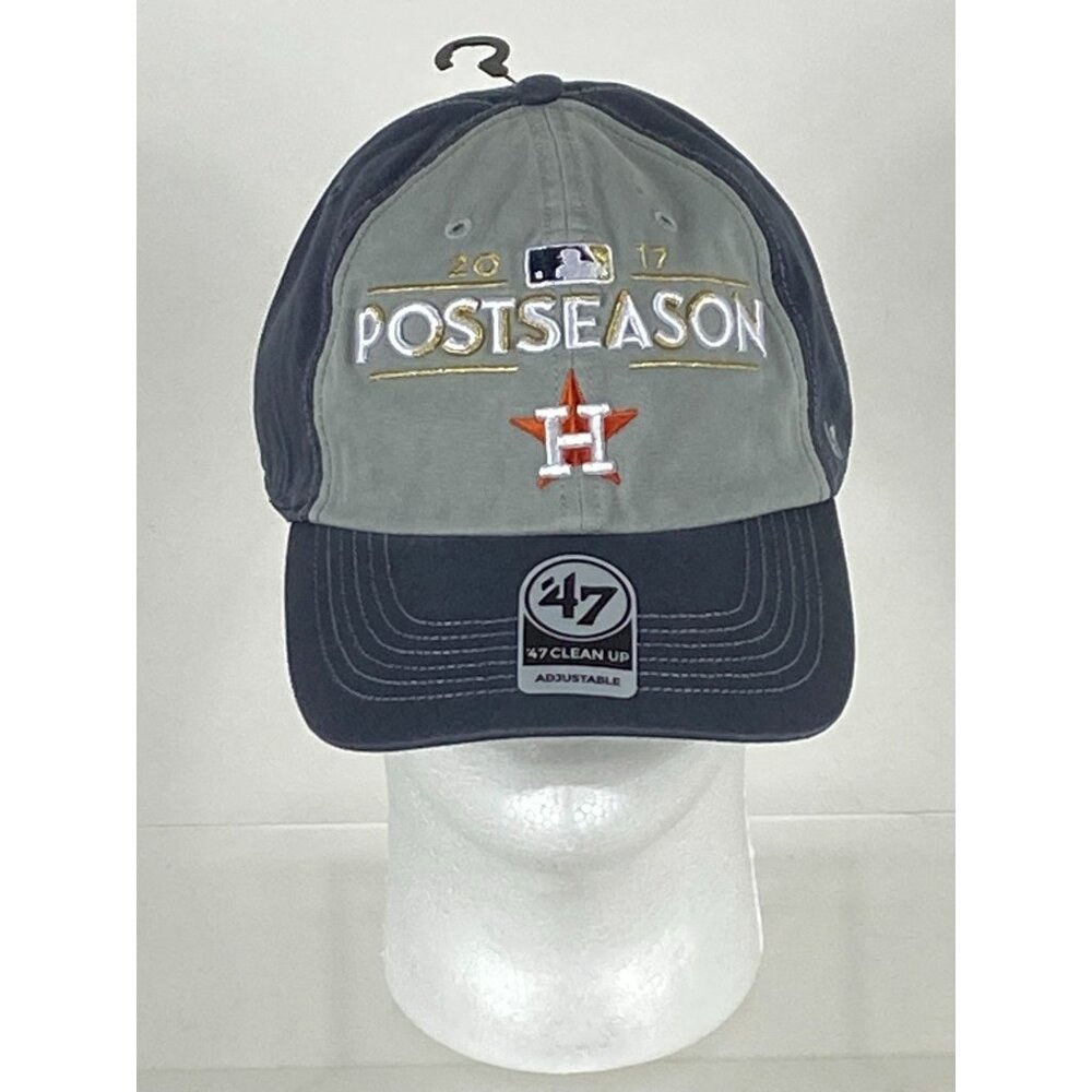 '47 Clean Up MLB Post Season 2017 Houston Astros Adjustable Cap OS NWT F295
